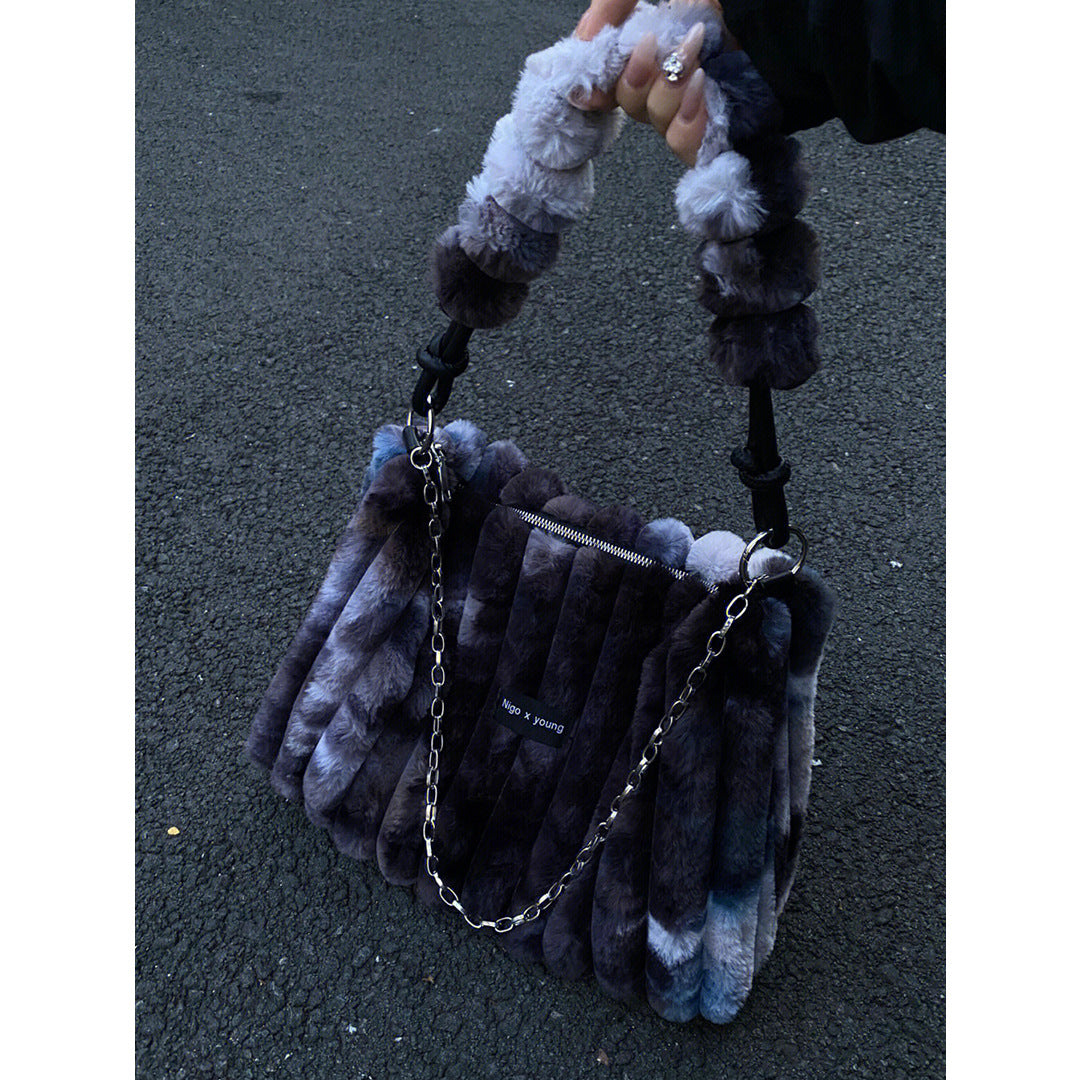 Tie-Dye Plush Bag